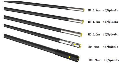 BIE內窺鏡具有多種規格的鏡頭配置，可滿足不同工況要求